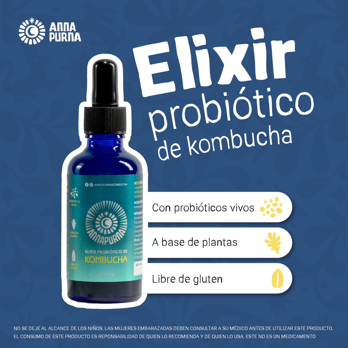 Elixir Probiótico de Kombucha